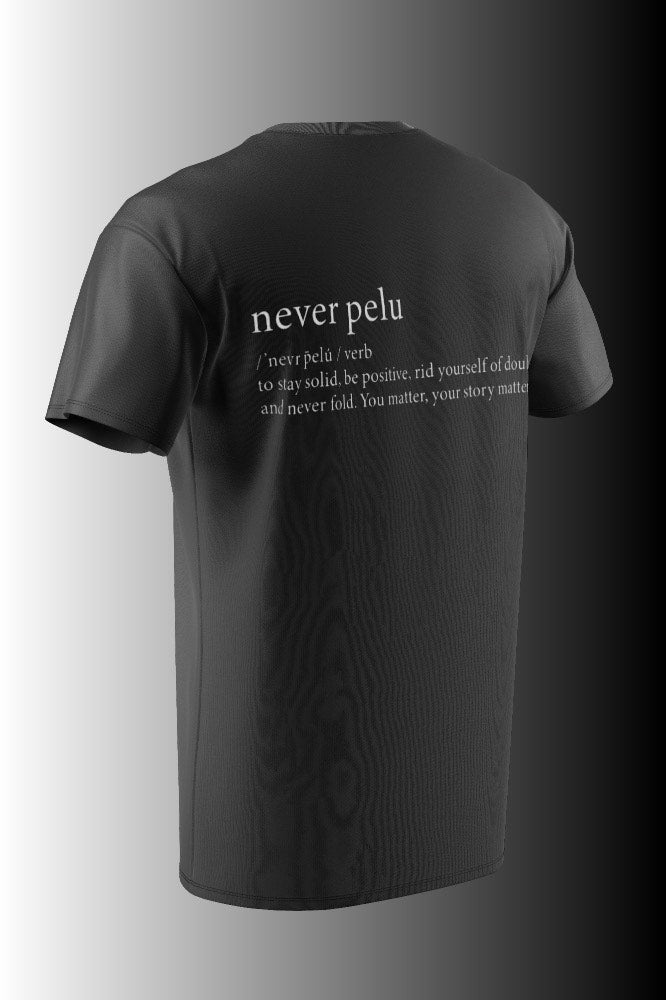 WHAT IS NEVER PELU TEE (Black)