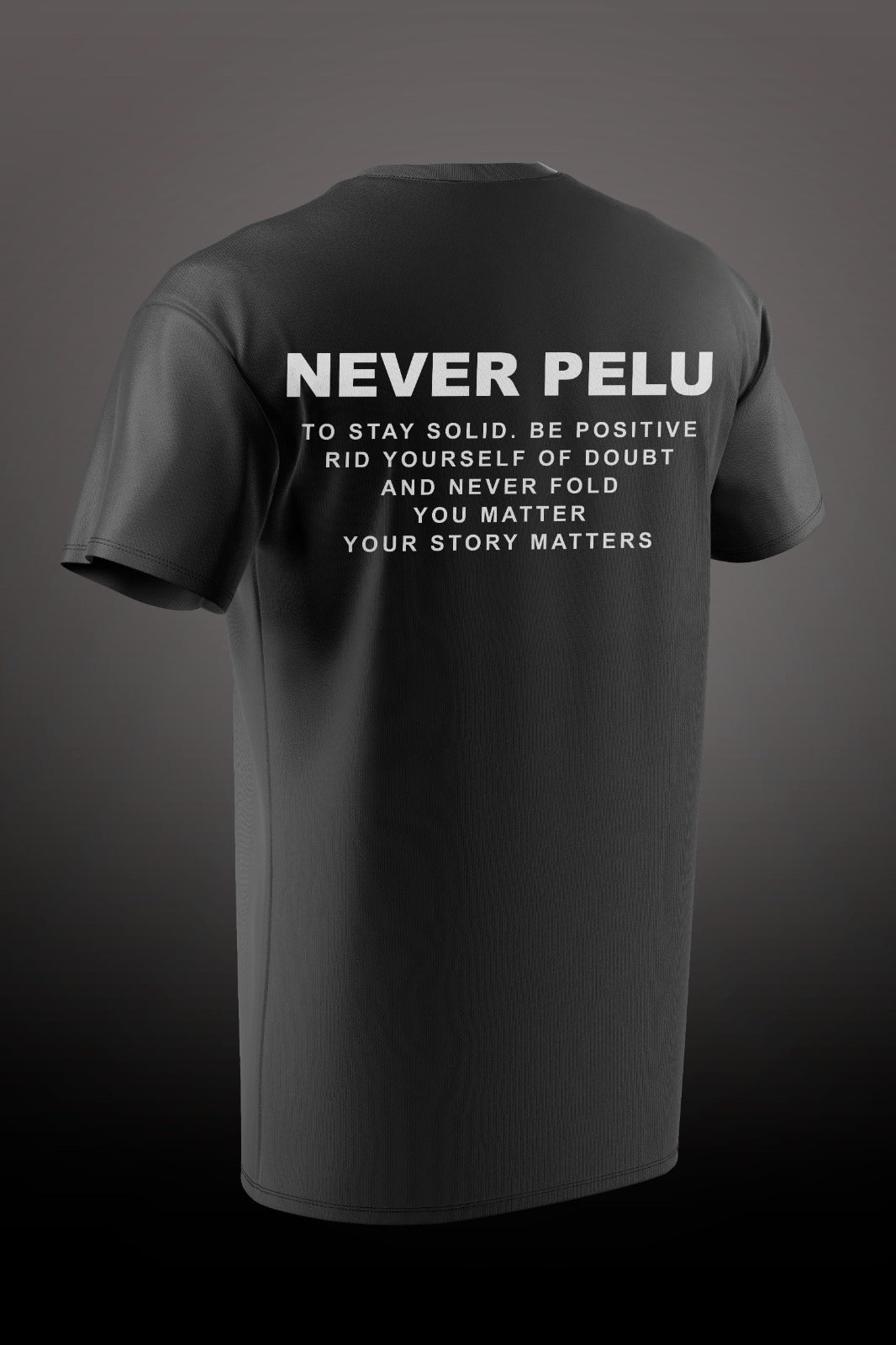 WHAT IS NEVER PELU TEE (Black)